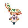 One-Shoulder Ruffled Printed One-Piece Swimsuit for Women - Image 5
